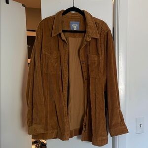L.L. Bean Brown Lightweight Corduroy Shirt Jacket